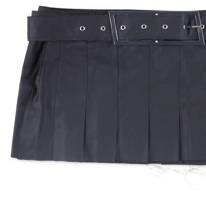 16ARLINGTON Womens Nimue Mini Skirt Pleated Black with Belt Size 10 RRP 700 — View 3