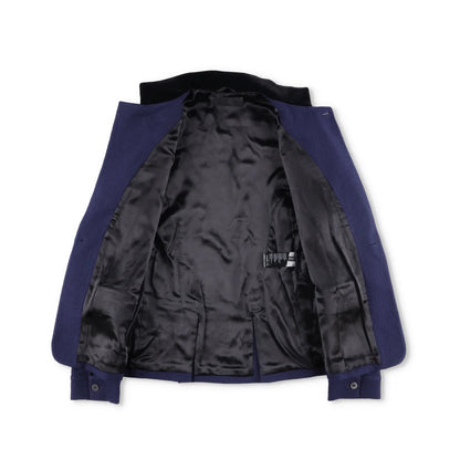 HAIDER ACKERMANN Mens Jacket Blue Fleece Wool Blend Button Closure RRP 1750 — View 6