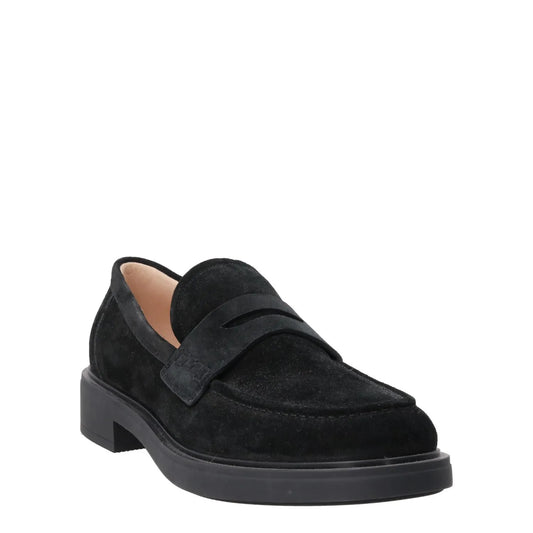 GIANVITO ROSSI Womens Harris Velour Velvet Casual Loafers Black EU 36 RRP 710 — View 2