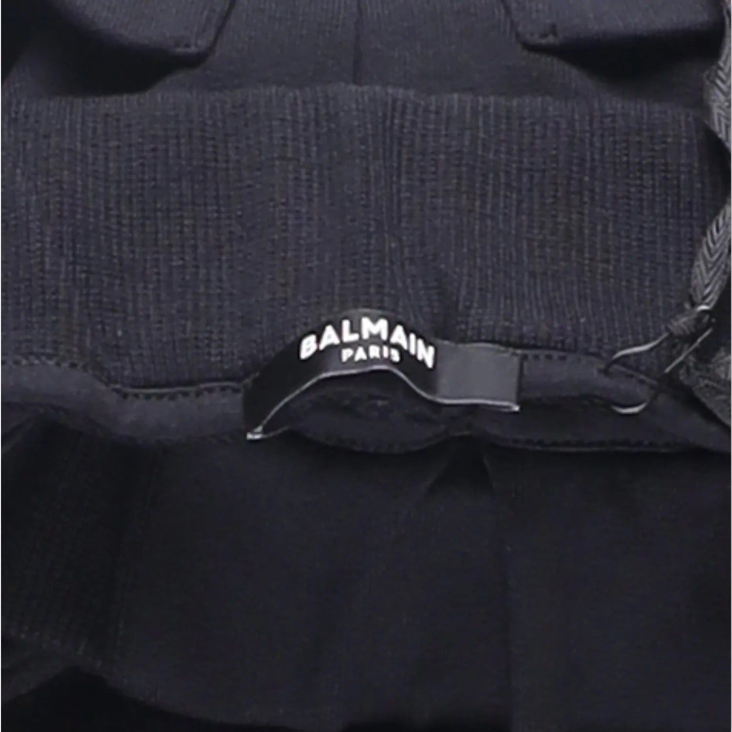BALMAIN Mens Joggers Cotton Black Cuffed Elastic Drawstring Waist Size XS RRP425 — View 7
