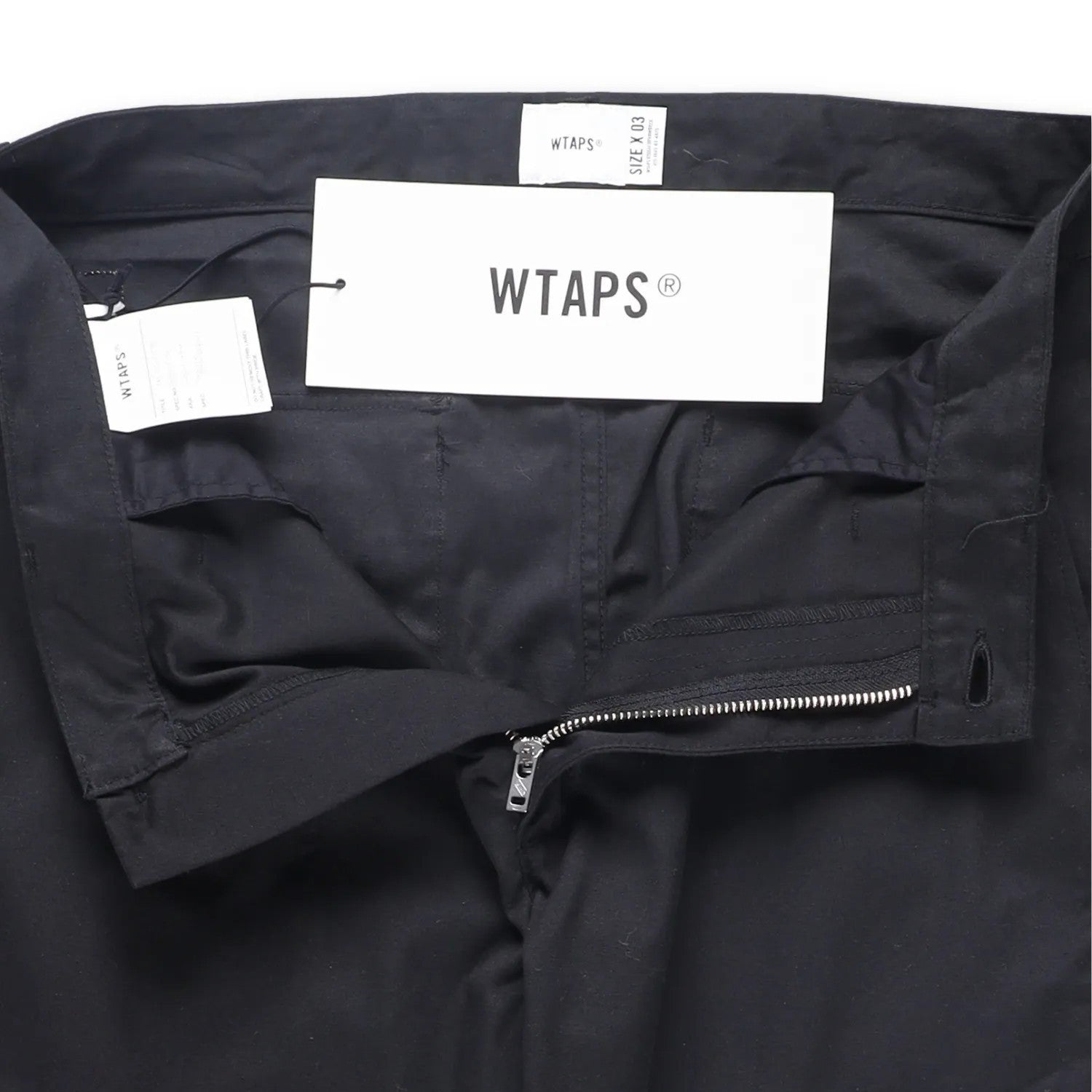 WTAPS Mens Black Cotton Cargo Trousers Regular Fit Button Closure Size 3 RRP 300 — View 6