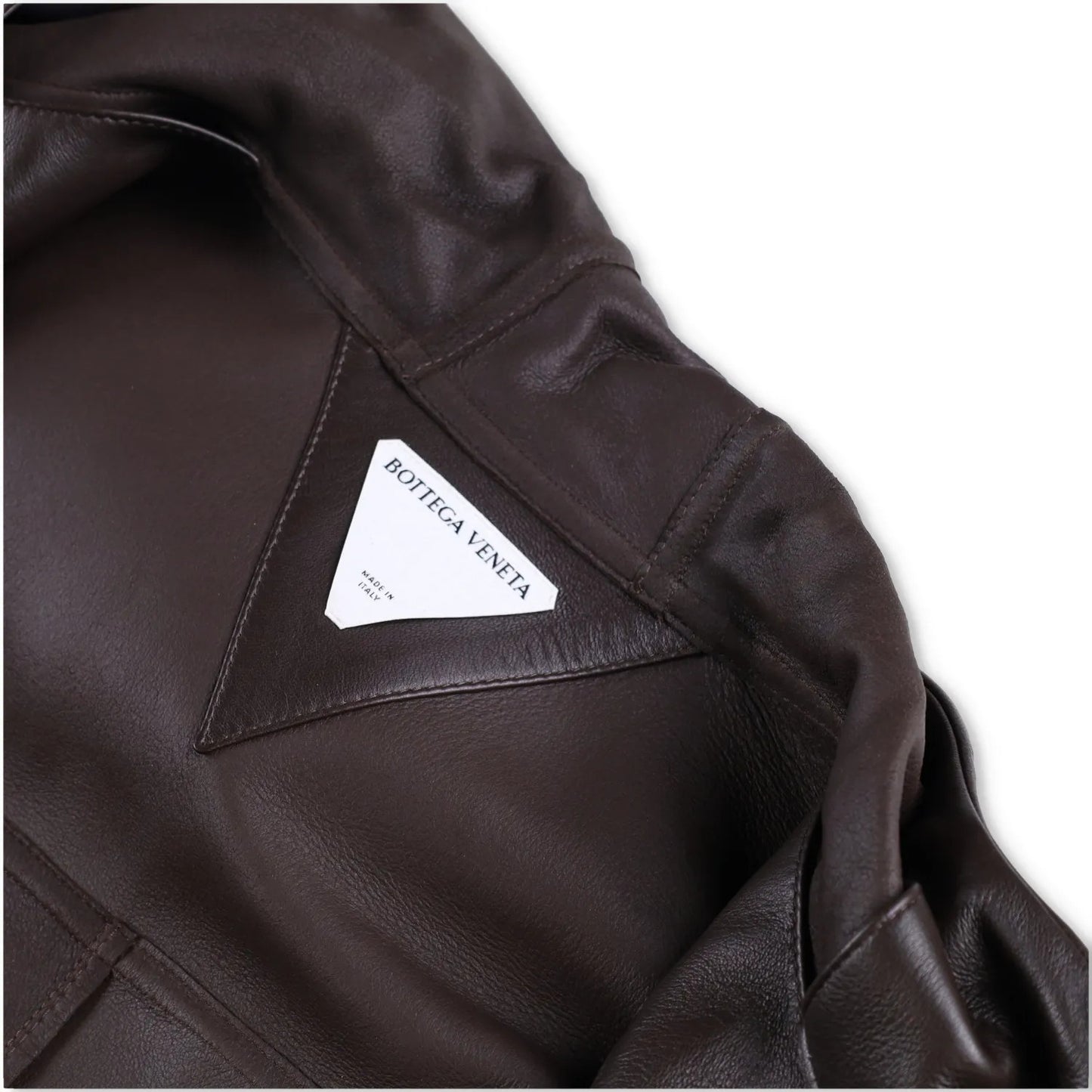 BOTTEGA VENETA Womens Blouson Medium Weight Nappa Coat Jacket Green L RRP 3882 — View 8