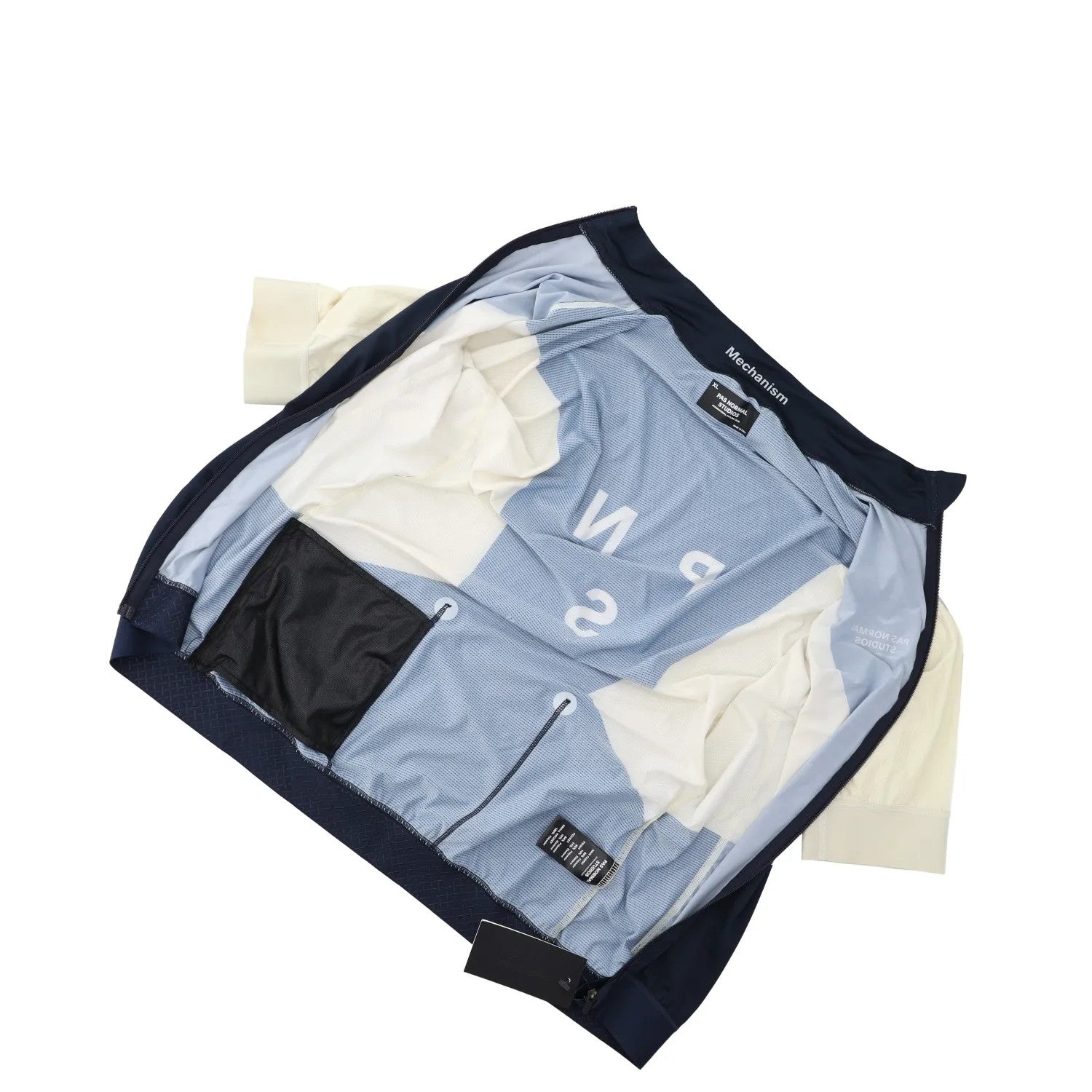 PAS NORMAL STUDIOS Womens Mechanism Jersey Blue White Short Sleeve XL RRP 155 — View 5