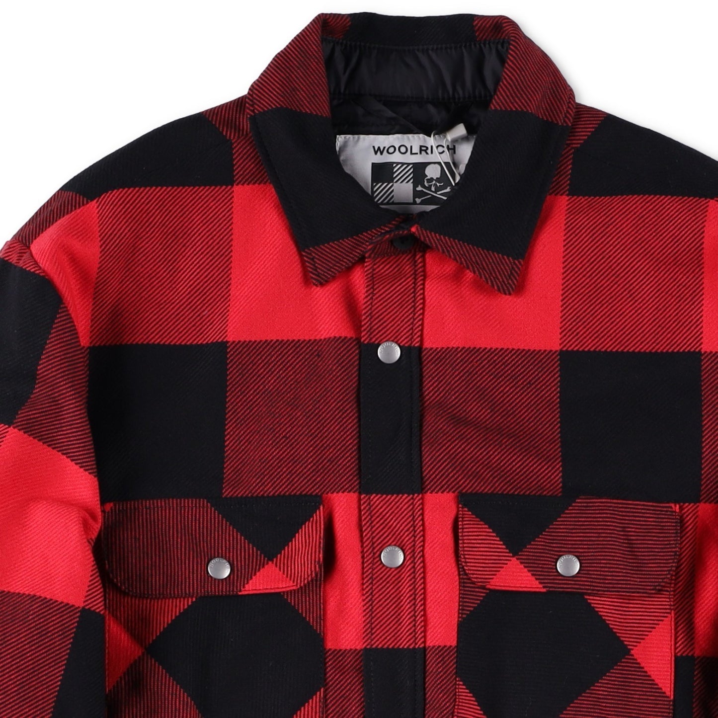 WOOLRICH X MASTERMIND Japan Buffalo Checked Jacket Red Cotton S/XS  RRP750 — View 8