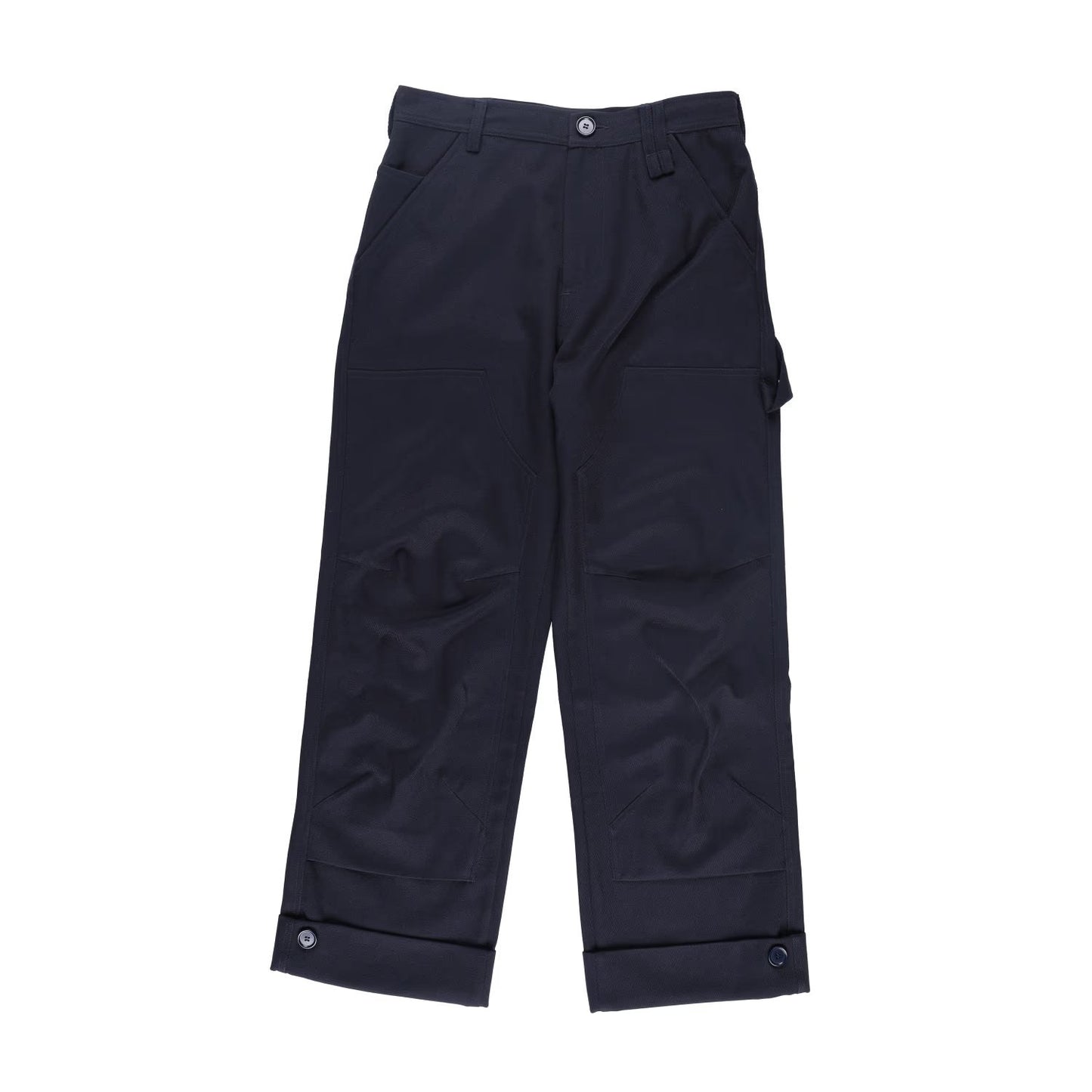 SIMONE ROCHA Mens Workwear Trousers Navy Blue Wide Leg Cargo Pocket S RRP 695