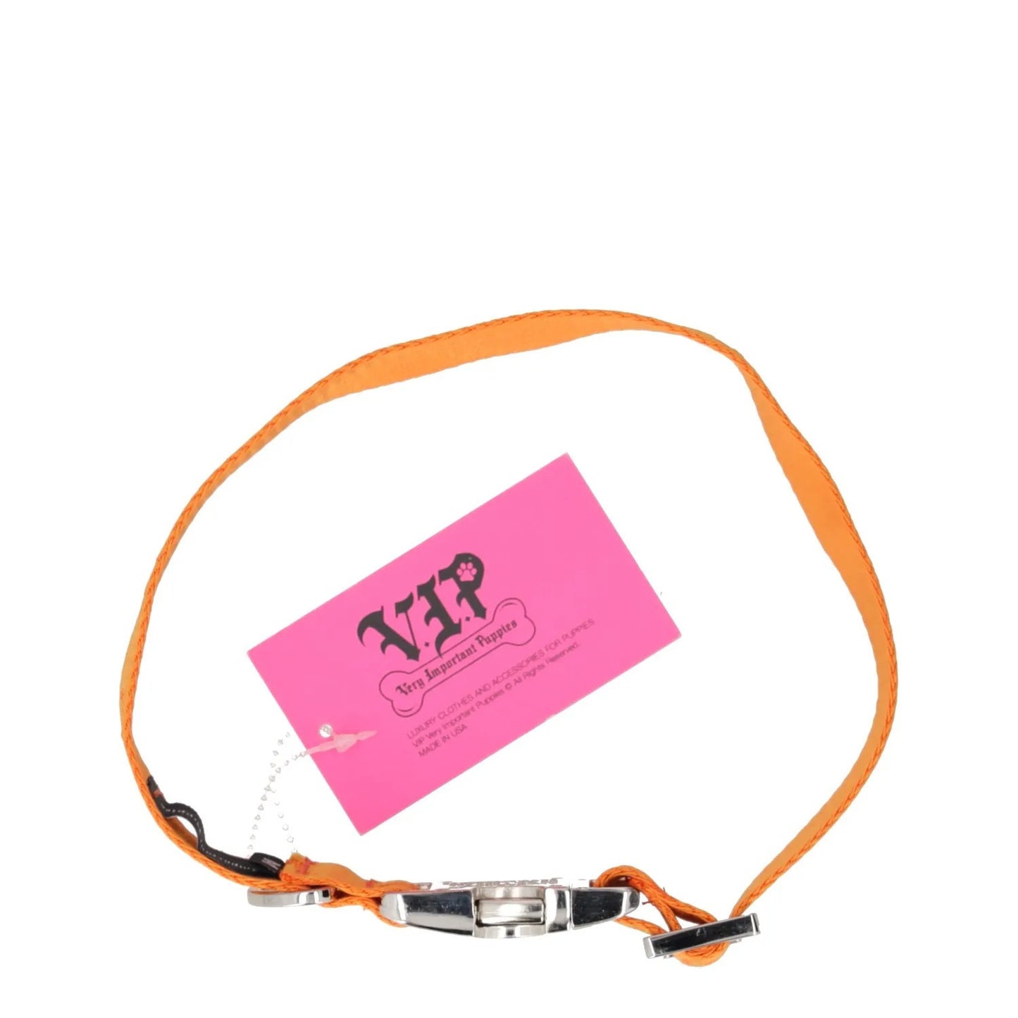 VERY IMPORTANT PUPPIES Standard Dog Collar Orange Adjustable One Size RRP 220 — View 7