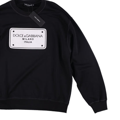 DOLCE & GABBANA Mens Sweatshirt Hu7Du+Taglio Laser+ Ricamo Black 54 RRP 720 — View 7