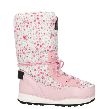 BOGNER Womens Snowboot Multicoloured Pink White Synthetic High Top UK 4 RRP 275
