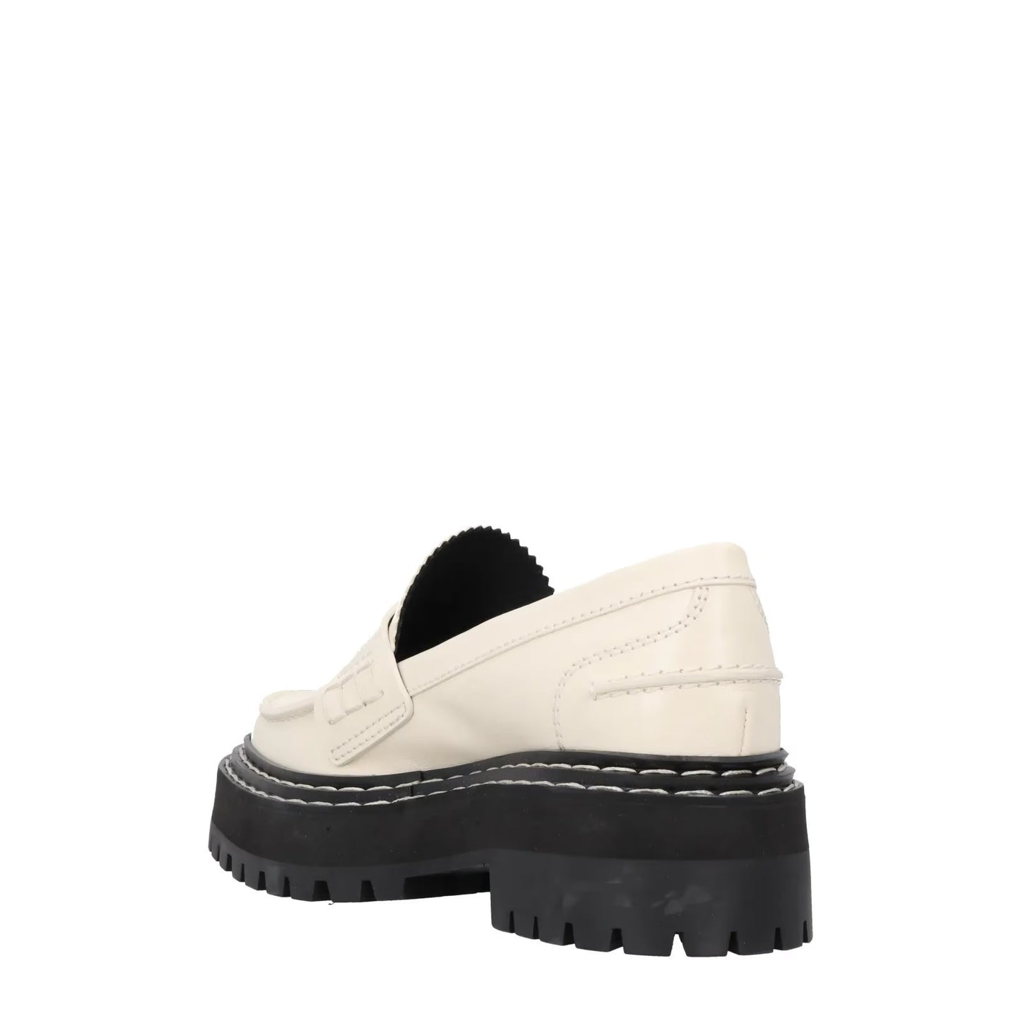 PROENZA SCHOULER Womens White Leather Platform Loafers Slip On UK 4.5 RRP 810 — View 5