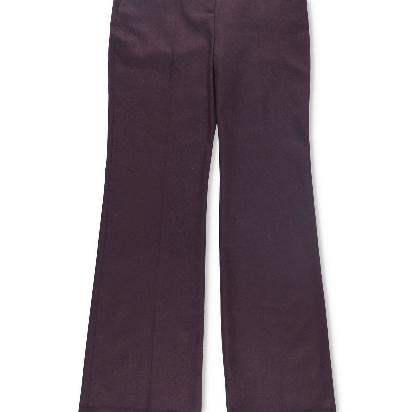 FRANKIE SHOP Womens Lyra Flared Pants Purple Flat Front Zipped Size S RRP 212.1 — View 3