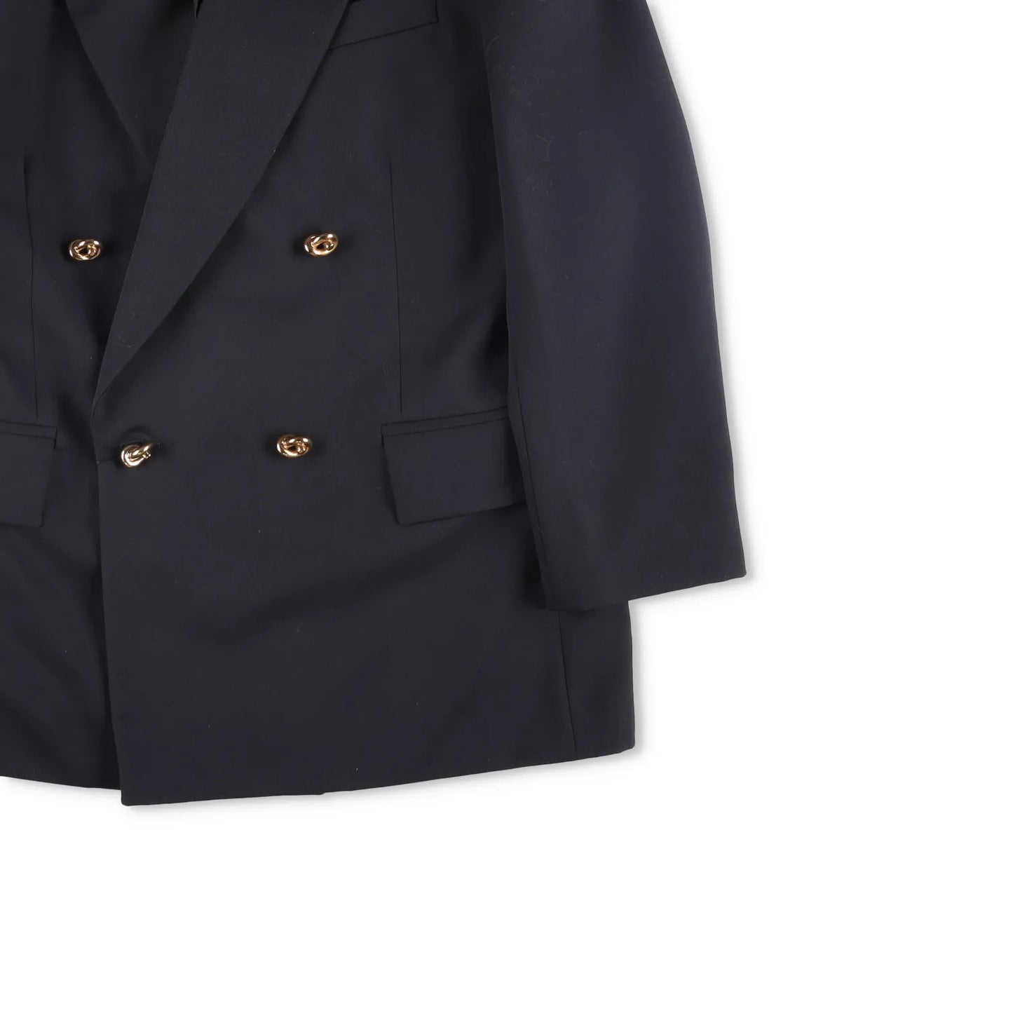 BOTTEGA VENETA Womens Blazer Jacket Long Sleeve Double Breasted Black 44 RRP2060 — View 4