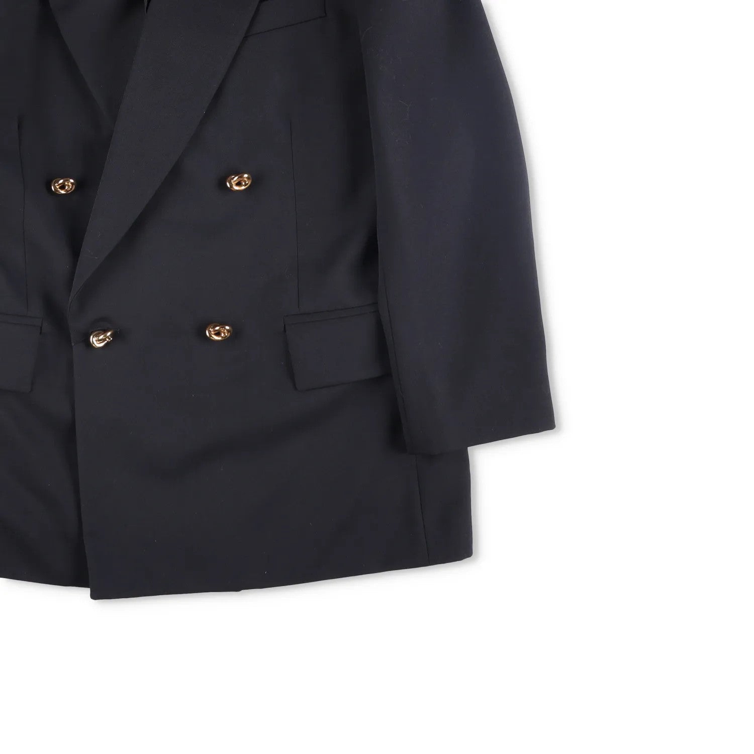 BOTTEGA VENETA Womens Blazer Jacket Long Sleeve Double Breasted Black 44 RRP2060 — View 4
