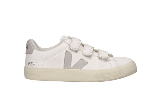 VEJA Womens Recife Low Top Strappy Sneaker Leather Neutral Logo UK 4 RRP 155