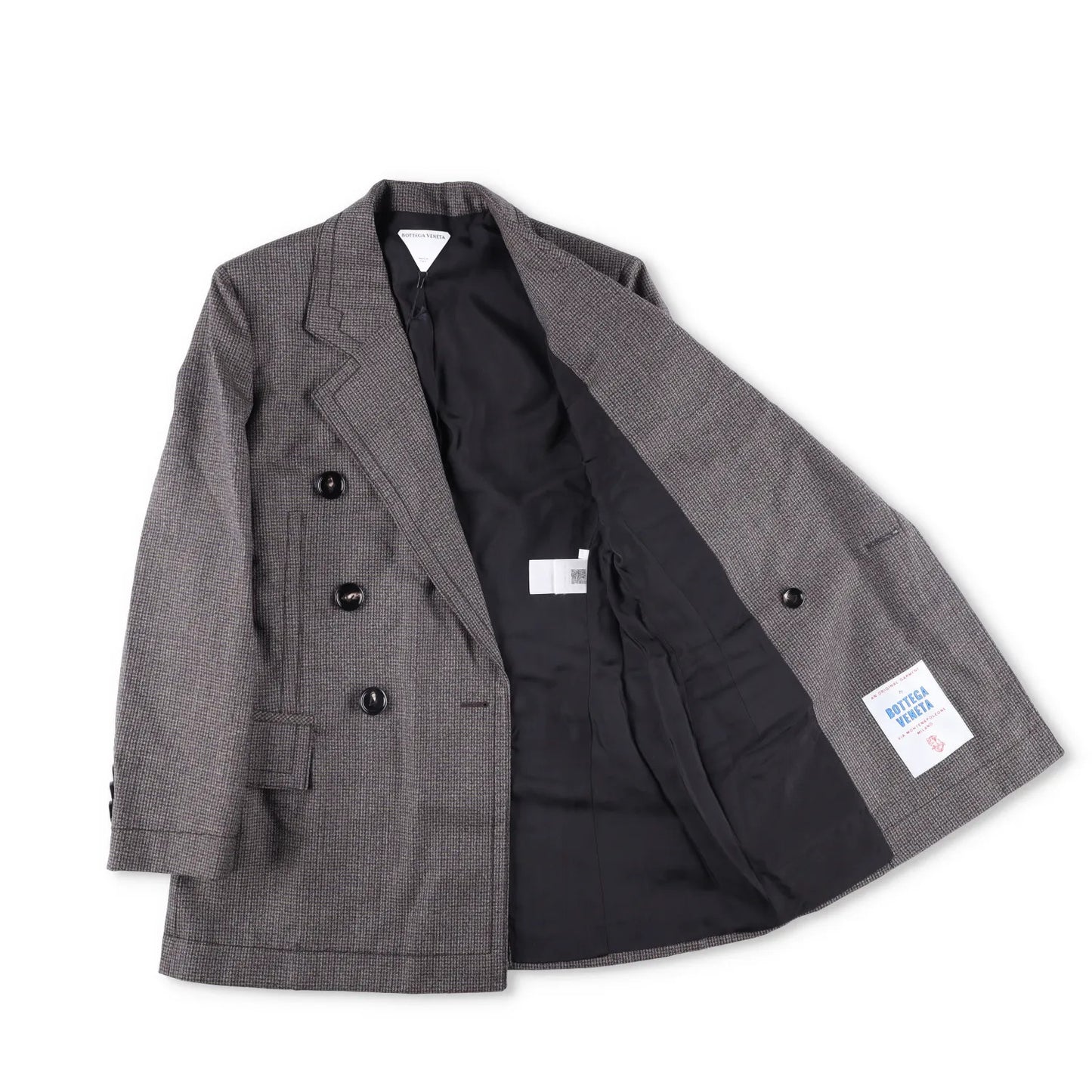 BOTTEGA VENETA Womens Blazer Jacket Double Breasted Sriped Grey 40 RRP 2420 — View 5