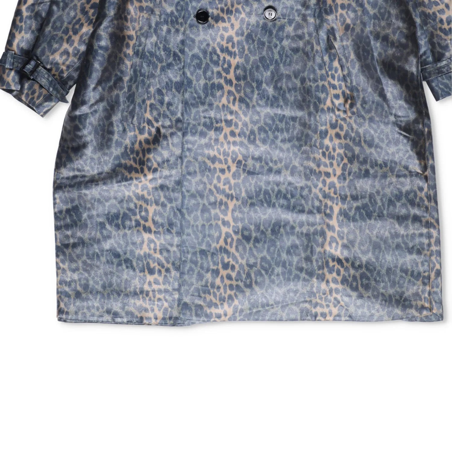 DIOR HOMME Mens Jacket Trench Overcoat Belted Leopard Print Grey Size 44 RRP1850 — View 4