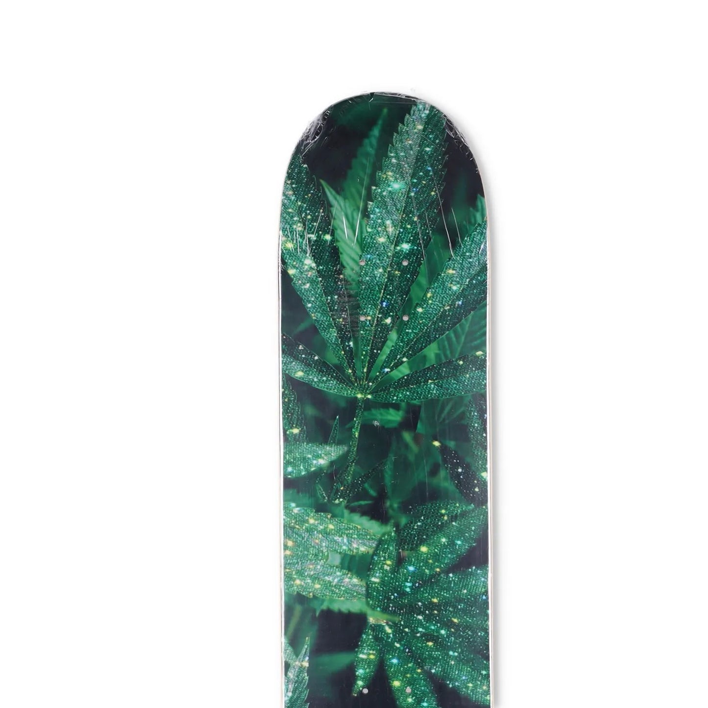 SARA SHAKEEL Skateboard Deck Wood Printed Design Green Black Size 8 RRP 150 — View 2