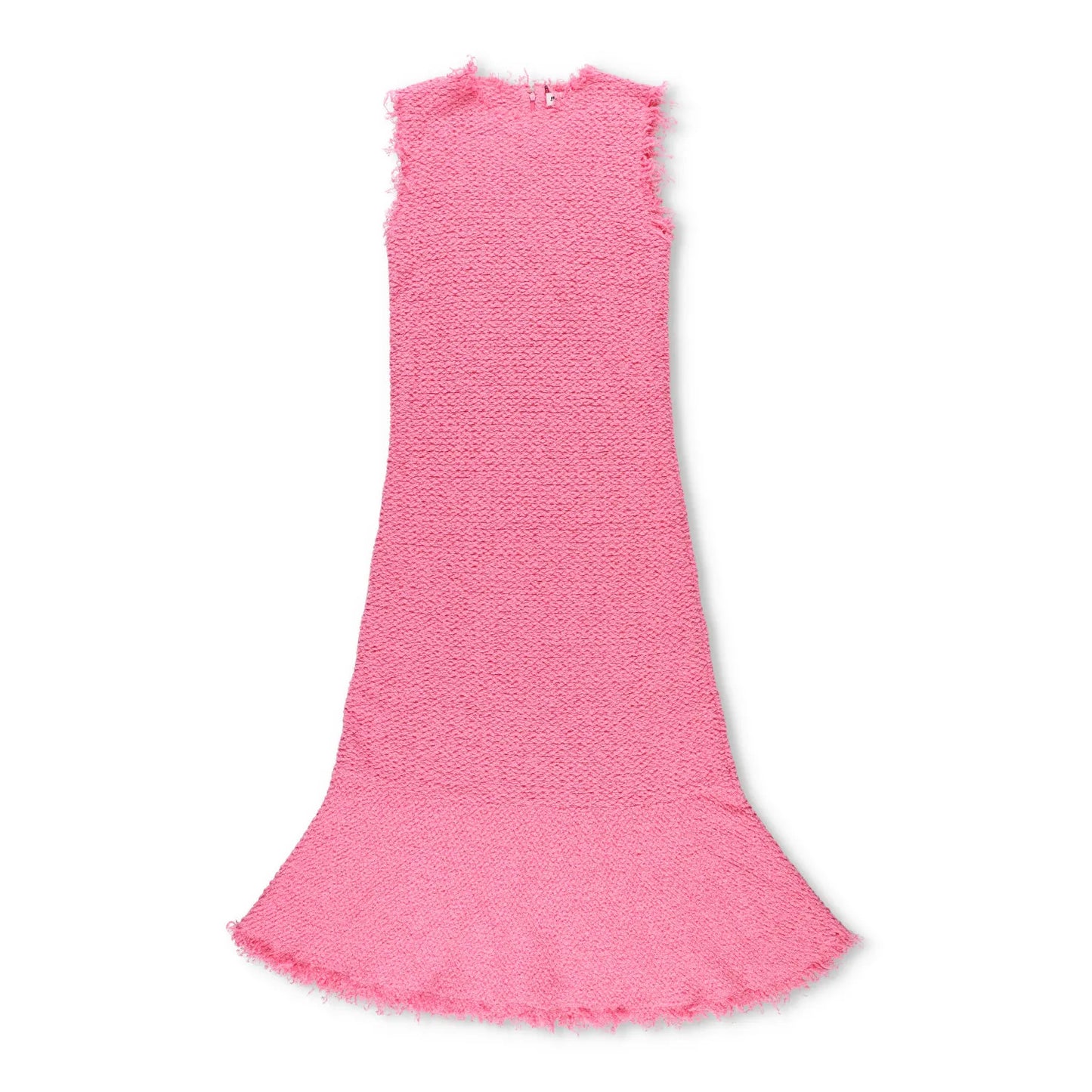 JIL SANDER Womens Midi Dress Sleeveless Flared Hem Frayed Edges Pink 38 RRP 2080 — View 2
