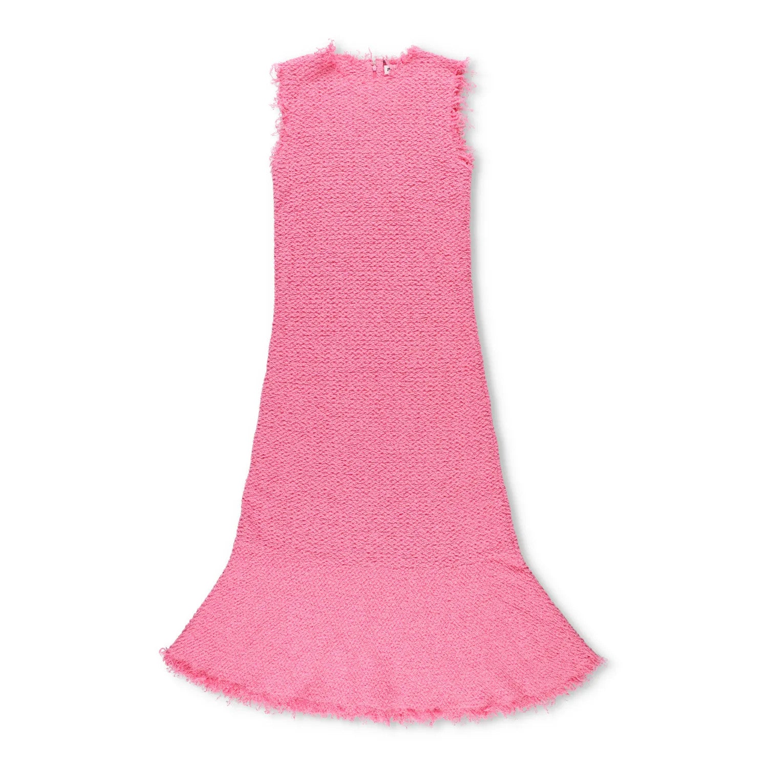 JIL SANDER Womens Midi Dress Sleeveless Flared Hem Frayed Edges Pink 38 RRP 2080 — View 2