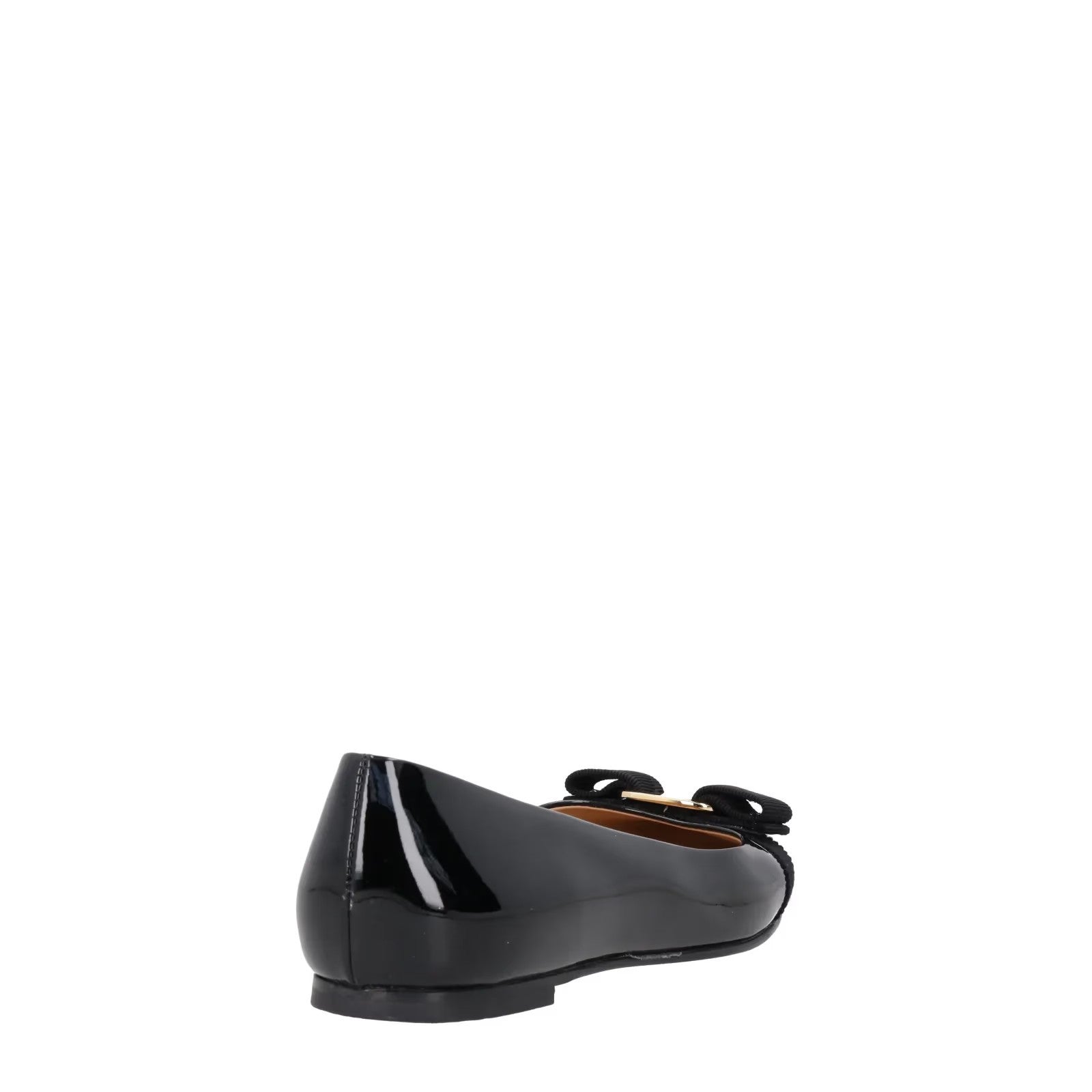 SALVATORE FERRAGAMO Womens Varina Ballet Pumps Patent Leather Black UK 3 RRP 583 — View 6
