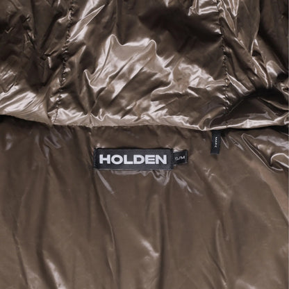 HOLDEN Mens Beige Hooded Puffer Jacket Nylon Polyamide Zip Closure S-M RRP 800 — View 8