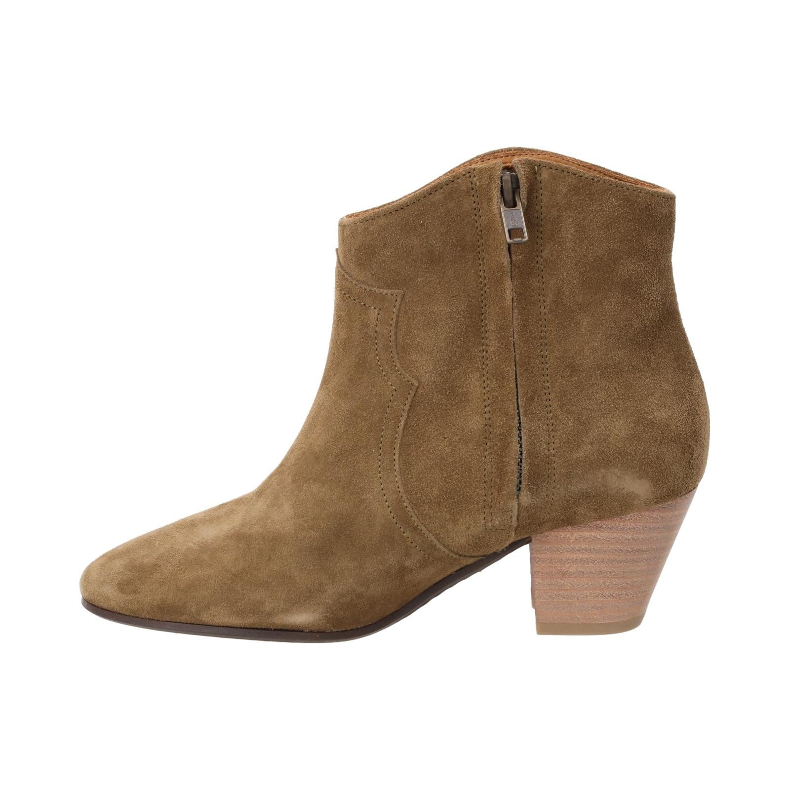 ISABEL MARANT MAINLINE Womens Cowboy Boots Leather Suede Black  EU 35 RRP500 — View 4