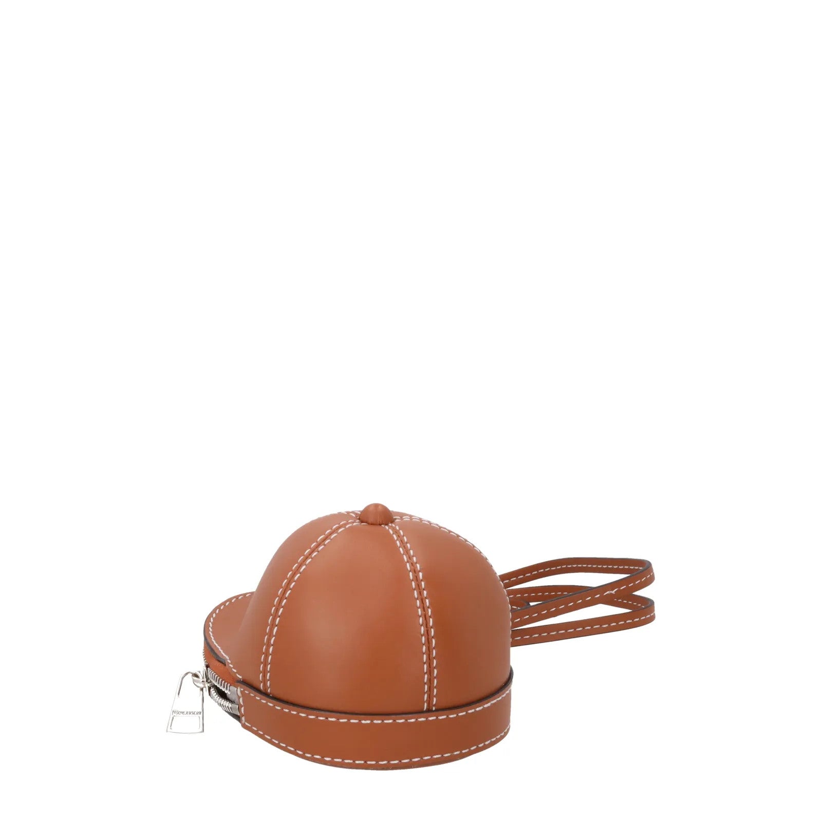 J.W. ANDERSON Womens Nano Cap Crossbody Bag Leather Pecan Size S RRP 295 — View 6