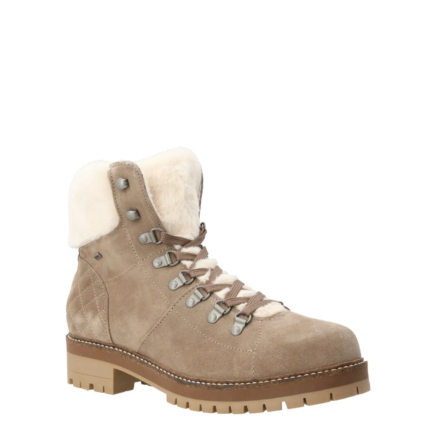 BARBOUR Womens Lula Ankle Boots Brown Suede Casual Taupe Fur Detail UK 3 RRP 139 — View 2