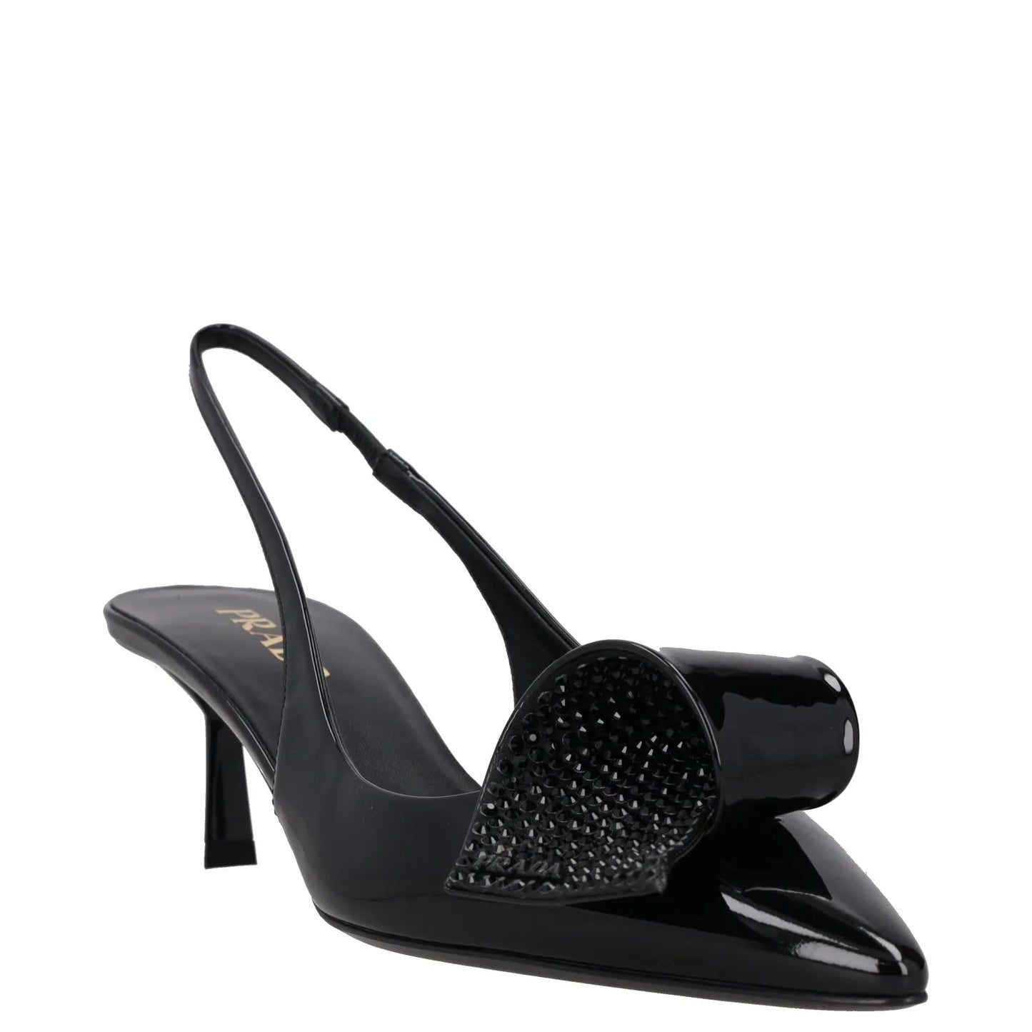 PRADA Womens Modellerie Torchon 55 Mid Heel Point Toe Pumps Black EU 39 RRP 1320 — View 2
