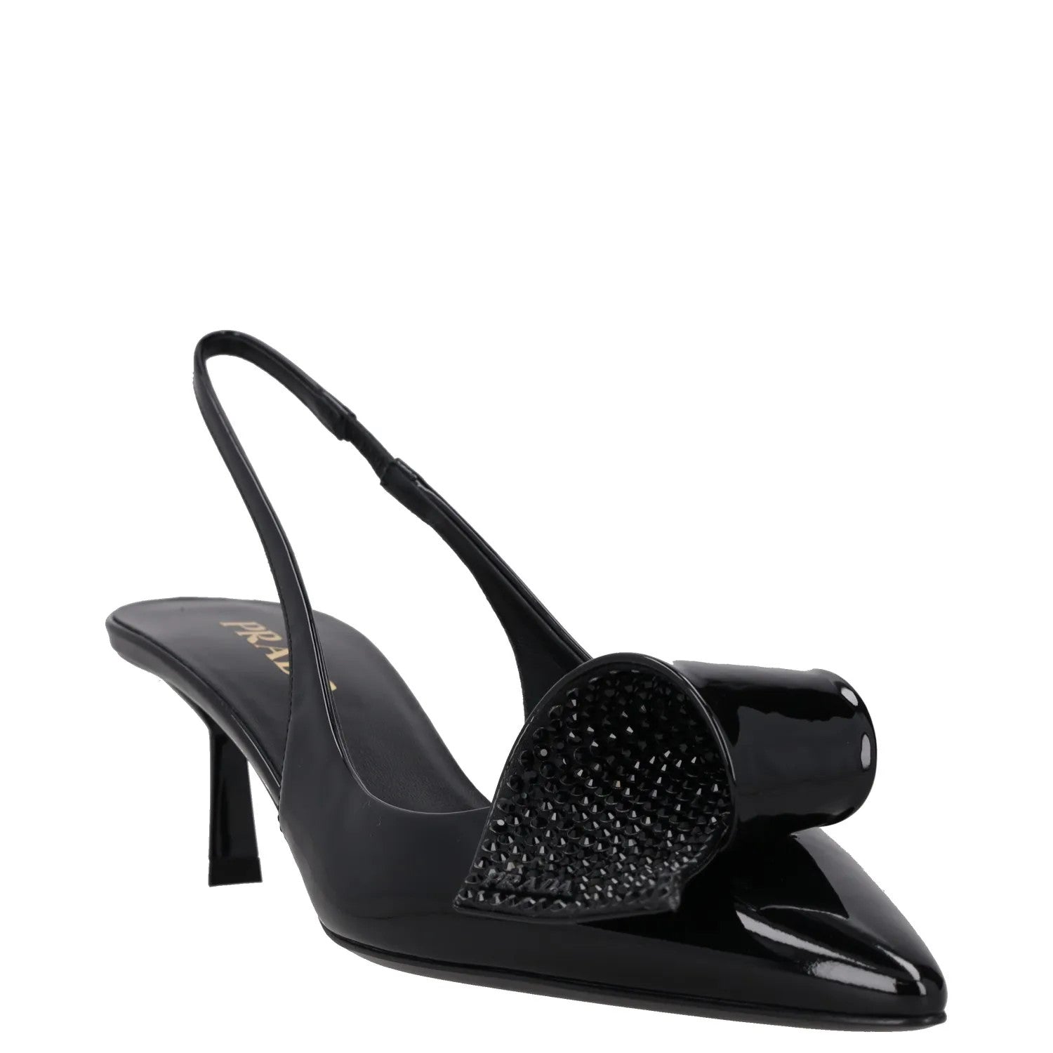 PRADA Womens Modellerie Torchon 55 Mid Heel Point Toe Pumps Black EU 39 RRP 1320 — View 2