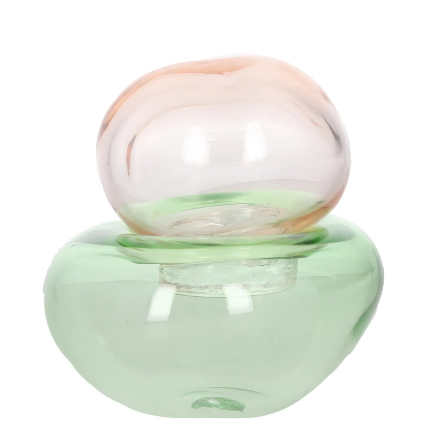 HELLE MARDAHL STUDIO Decoration Container Green Clear Glass Size S RRP 400 — View 3