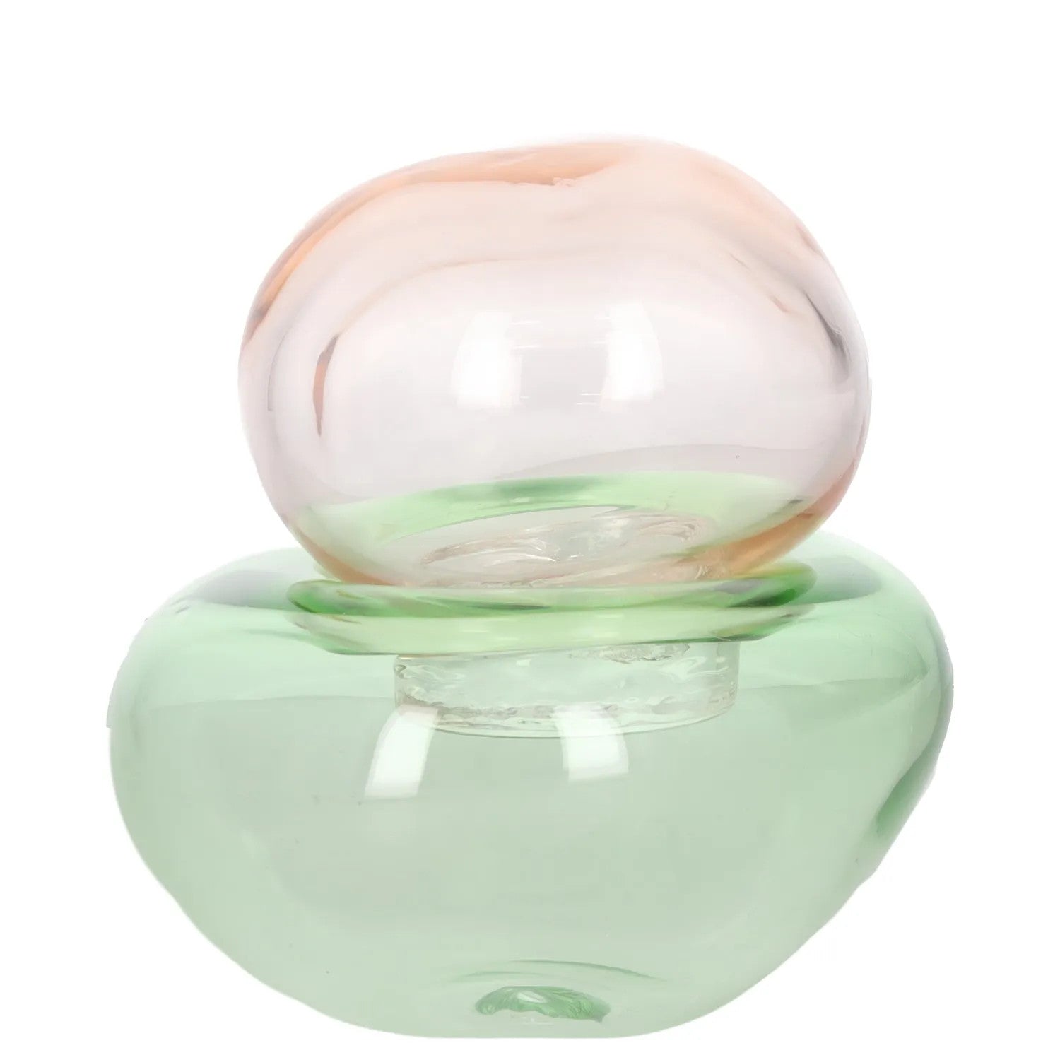 HELLE MARDAHL STUDIO Decoration Container Green Clear Glass Size S RRP 400 — View 3