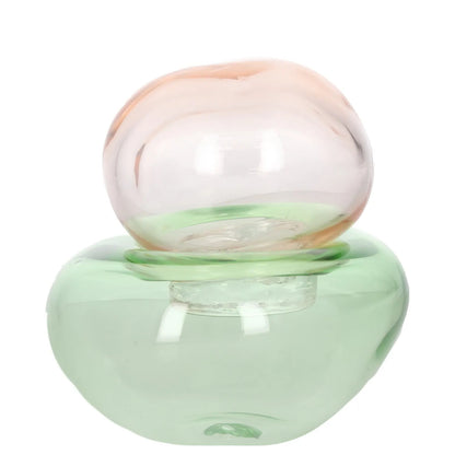HELLE MARDAHL STUDIO Decoration Container Green Clear Glass Size S RRP 400 — View 3