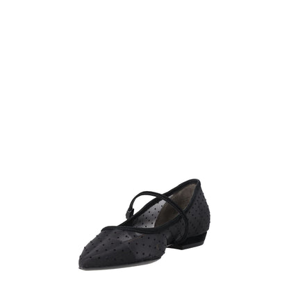 TORY BURCH Black Mesh Mary Jane Flats Comfort Double Buckle US6.5 RRP323 — View 3