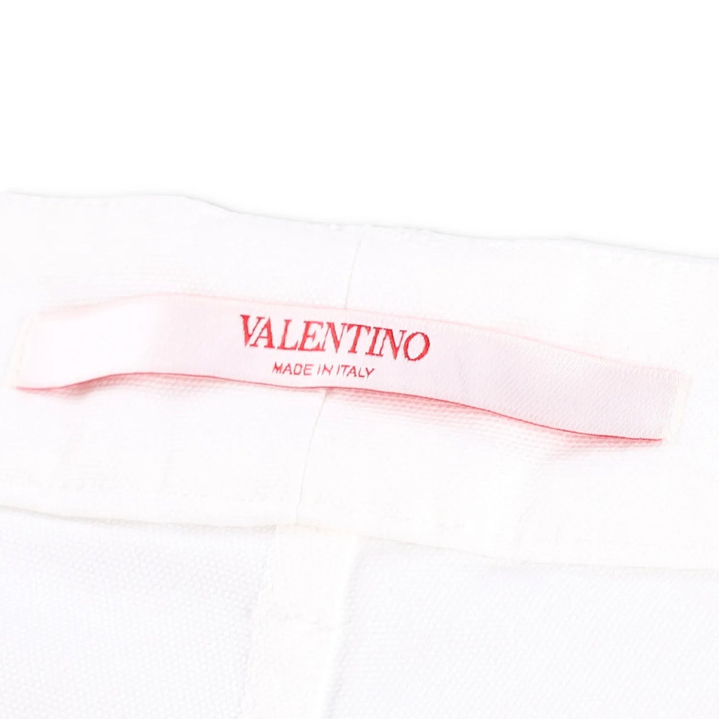 VALENTINO Men Bermuda Short Applicazioni V Metallo White Flat Front 52 RRP990 — View 7