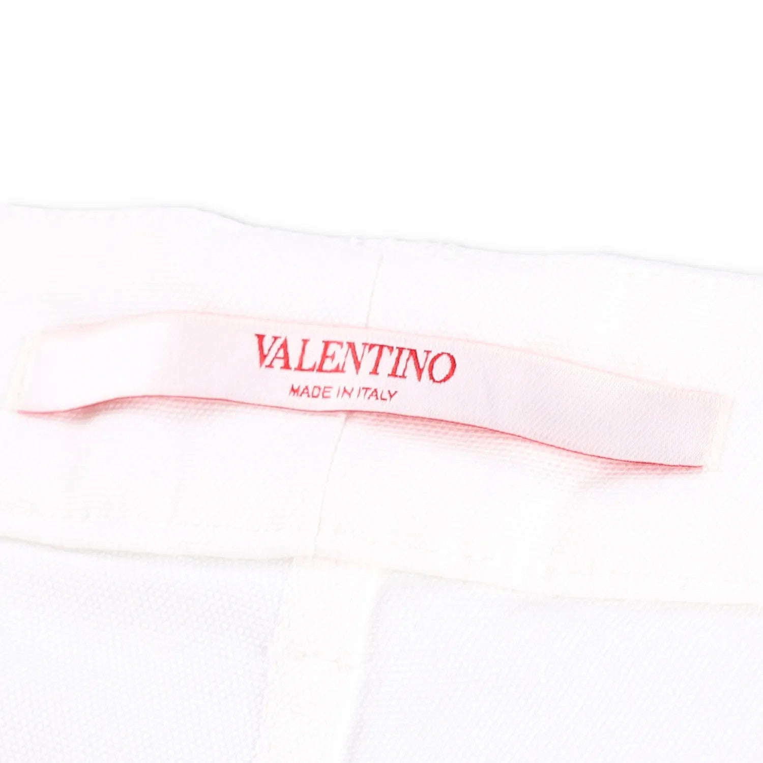 VALENTINO Men Bermuda Short Applicazioni V Metallo White Flat Front 52 RRP990 — View 7