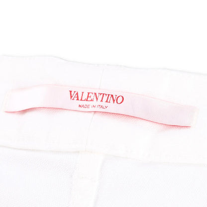 VALENTINO Men Bermuda Short Applicazioni V Metallo White Flat Front 52 RRP990 — View 7