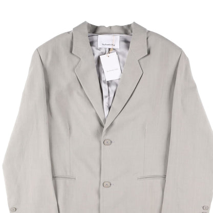 FRANKIE SHOP Womens Aiden Single Breasted Blazer Linen Sage Size S RRP 350 — View 2