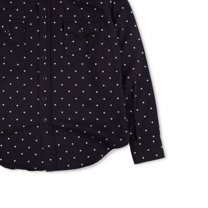 SAINT LAURENT Mens Button Up Shirt Collared Black White Dotted Cotton XL RRP 550 — View 4