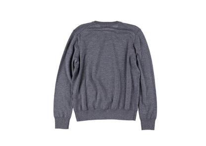 AARON ESH Mens Ruched Neck Crewneck Jumper Grey Long Sleeve Size 24 RRP 260 — View 11