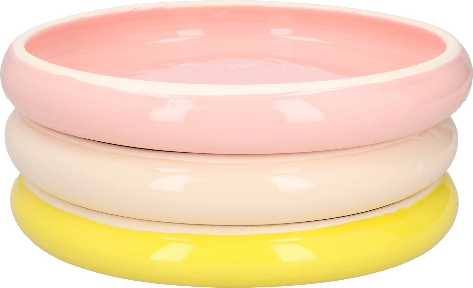 LOLA MAYERAS Set Of 3/4 Puffy Plate Round Multicoloured One Size  RRP 200 — View 8
