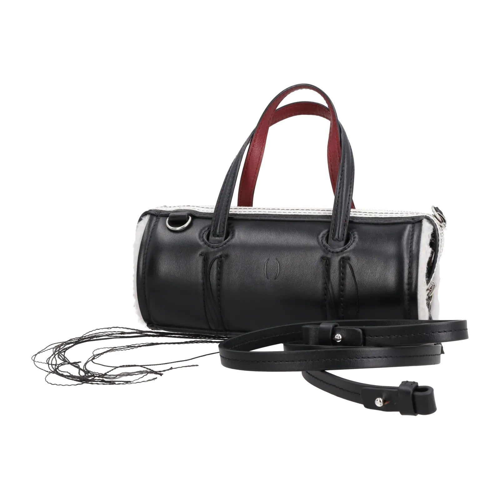 DENTRO Womens Anona Leather Crossbody Bag Black Leather Top Handle OS RRP 535 — View 11