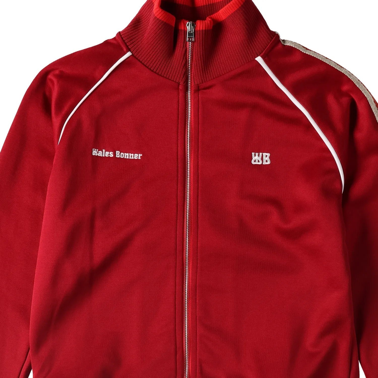 WALES BONNER Womens Shine Track Top Red High Neck Long Sleeve Size S RRP 645 — View 7