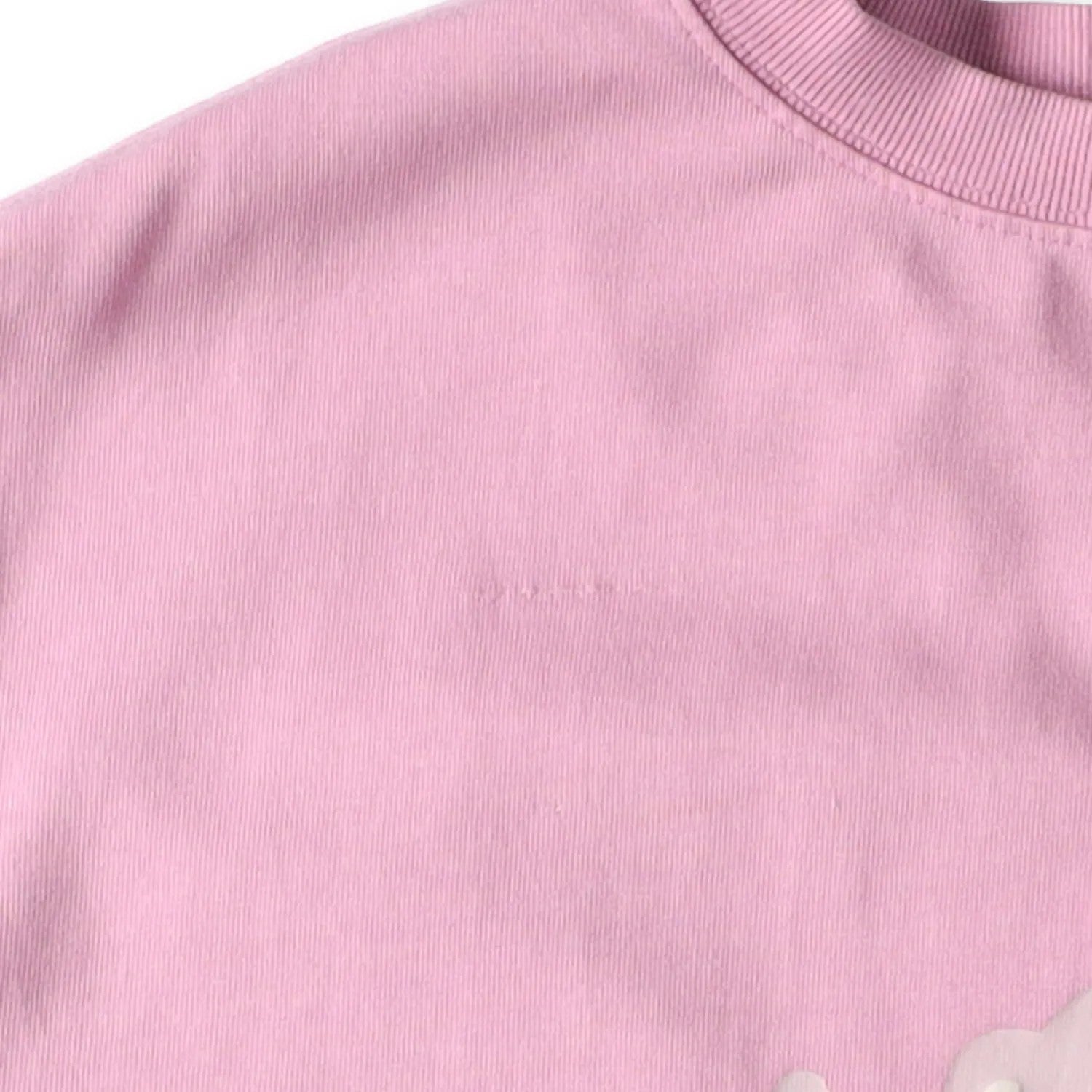 WE11 DONE Womens Pink Teddy Logo T-Shirt Cotton Animal Short Sleeve S RRP 250 — View 9