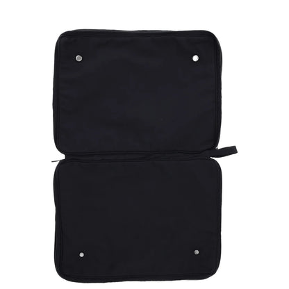 ZEGNA Mens Packaway Bagpack Navy Blue Rayon Front Logo Handle Size M RRP 245 — View 2