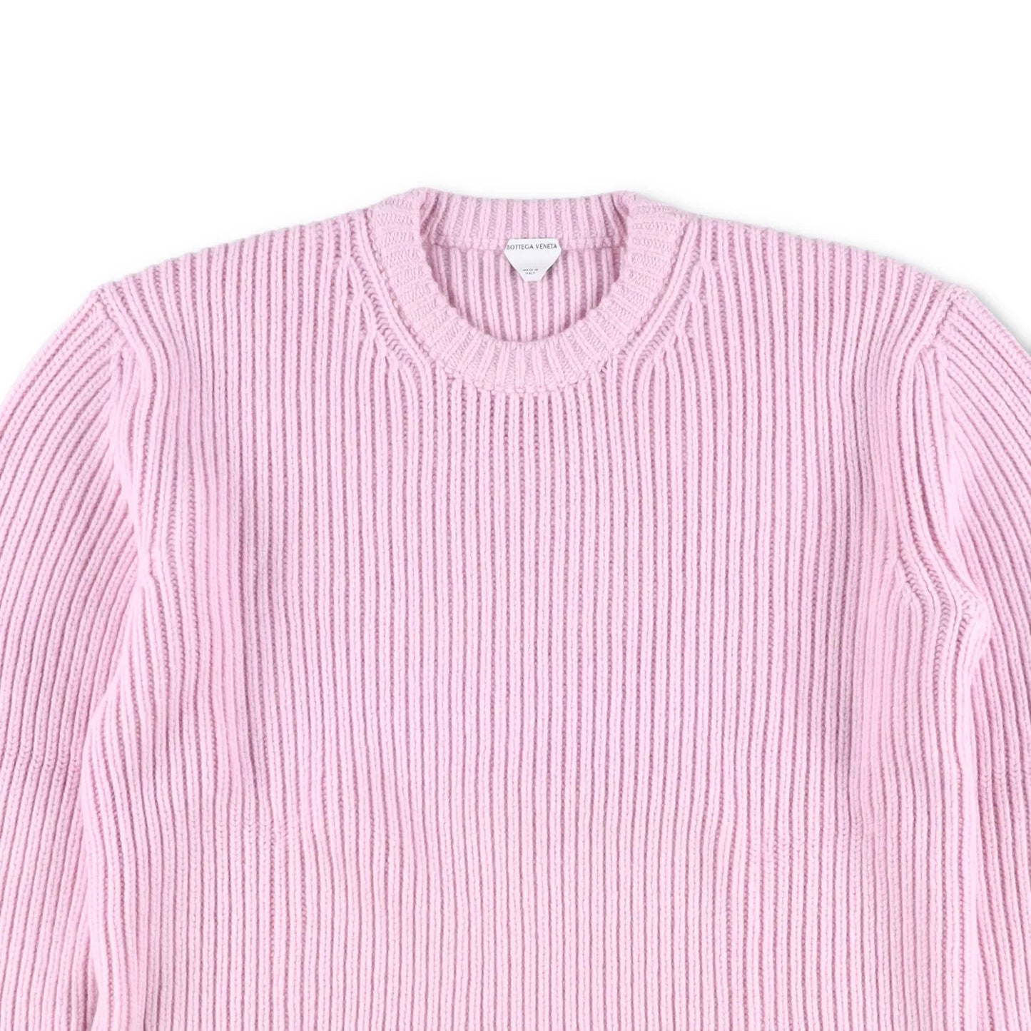 BOTTEGA VENETA Men Sweater Wool+Cashmere English Rib Knit Pink Jumper XL RRP1550 — View 2