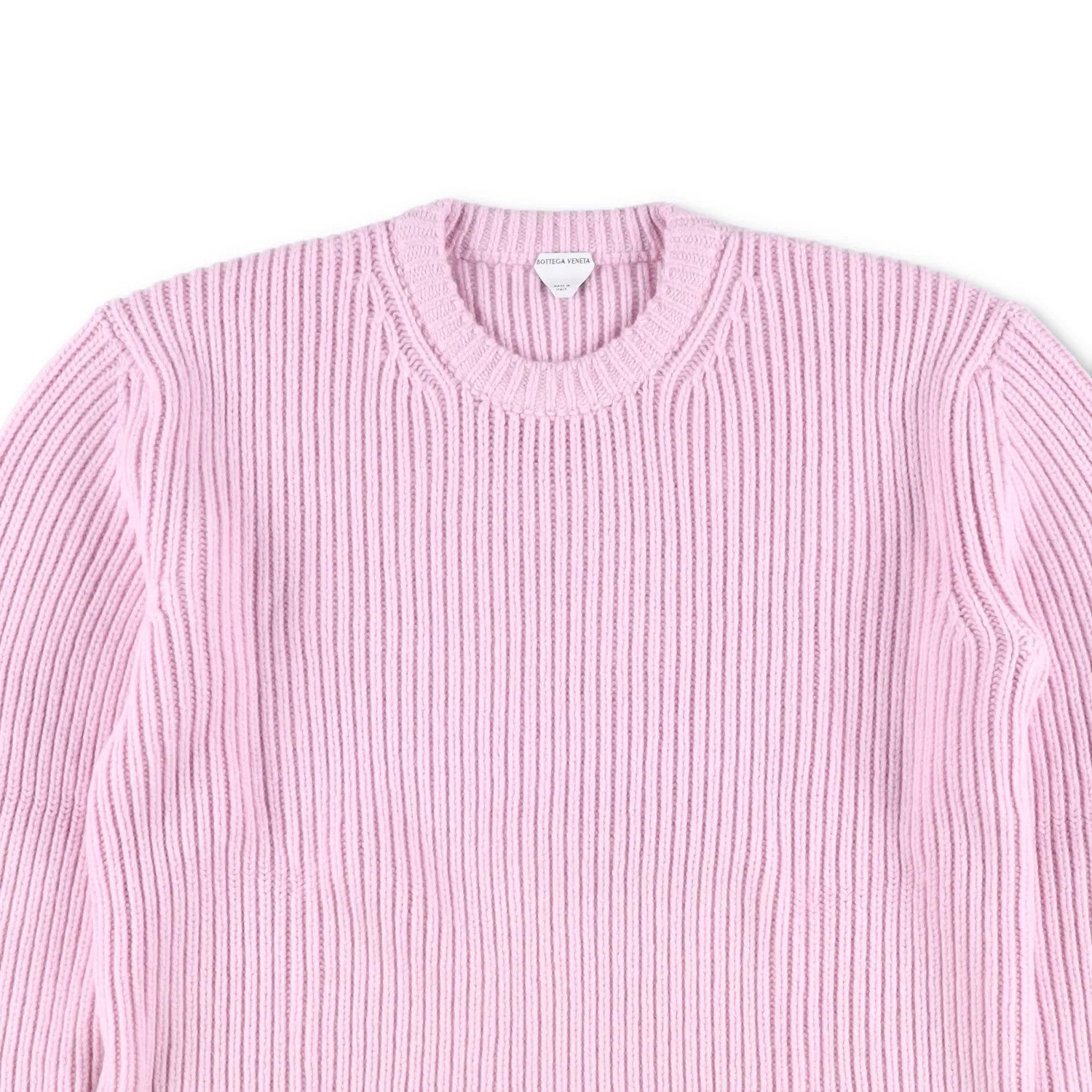 BOTTEGA VENETA Men Sweater Wool+Cashmere English Rib Knit Pink Jumper XL RRP1550 — View 2