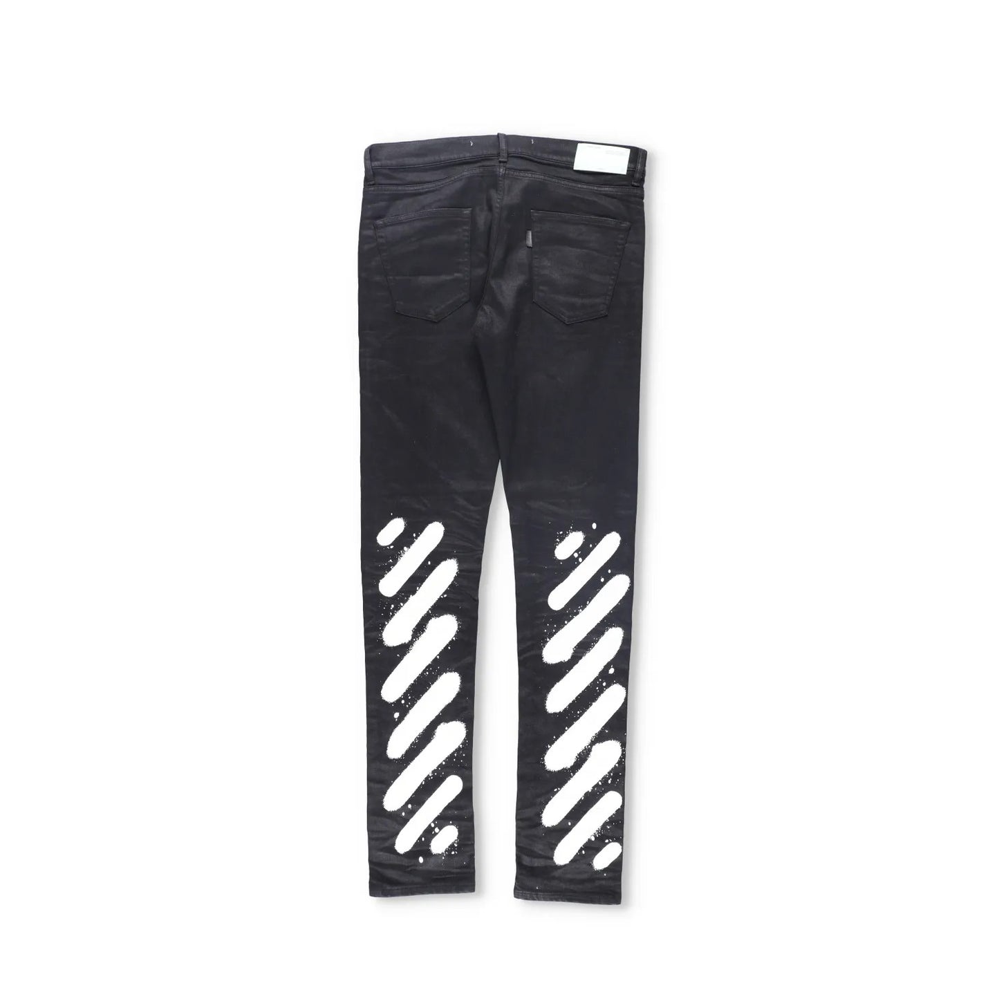 Off-White Mens Jeans Cotton Blend Straight Leg Black Denim Dark Size 34 RRP 450 — View 12