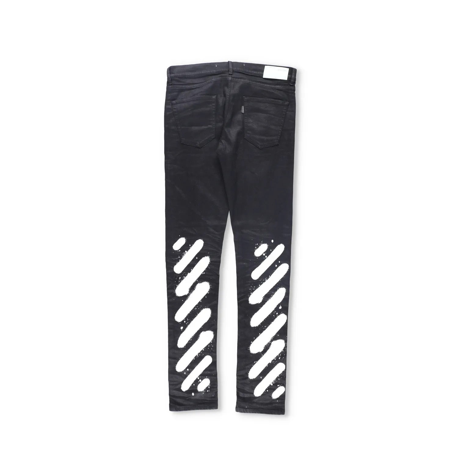 Off-White Mens Jeans Cotton Blend Straight Leg Black Denim Dark Size 34 RRP 450 — View 12