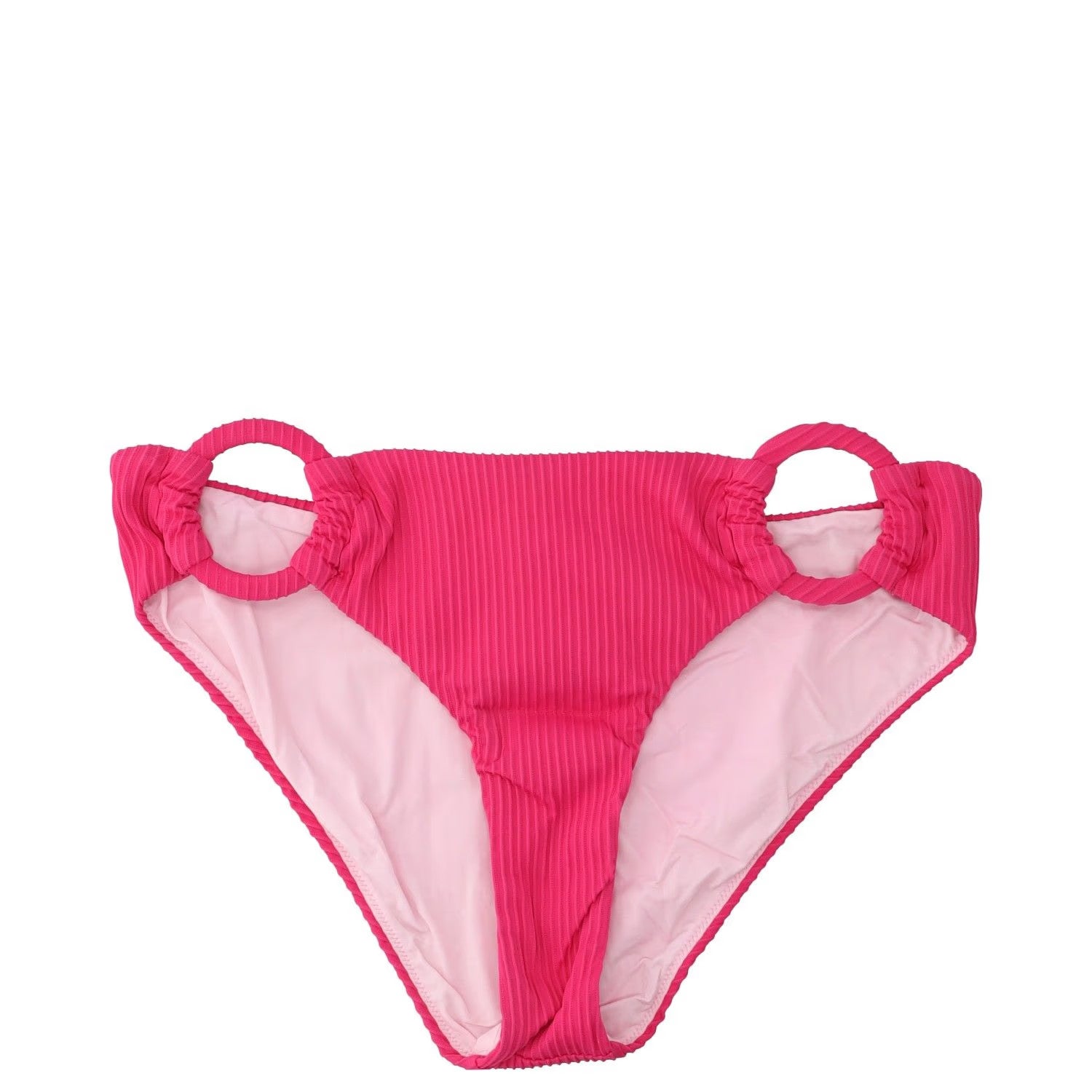 ALEXANDRA MIRO Womens Tanga Ring Bikini Bottom Raspberry Texture Size S RRP 95 — View 2