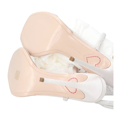 SOPHIA WEBSTER Womens Callista Strappy Suede Sandal 100 White Buckle UK 8 RRP750 — View 8